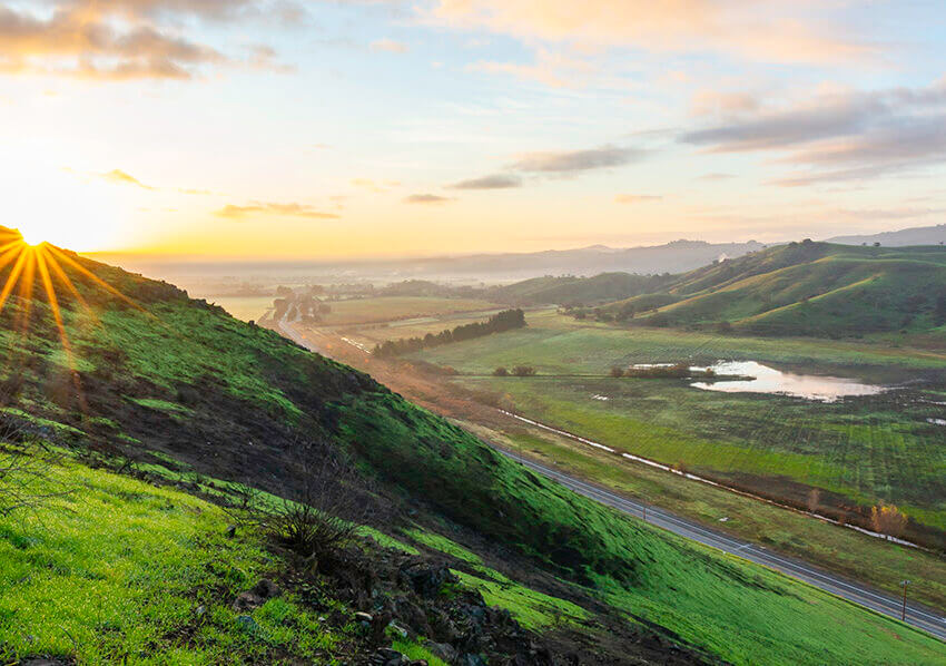photo of foothills