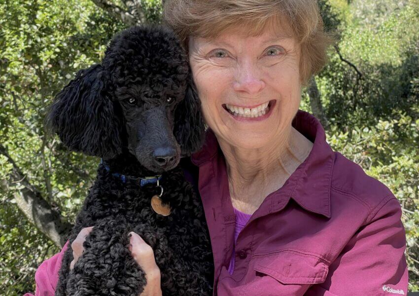 Cheryl Weiden with her "granddog" Charlie