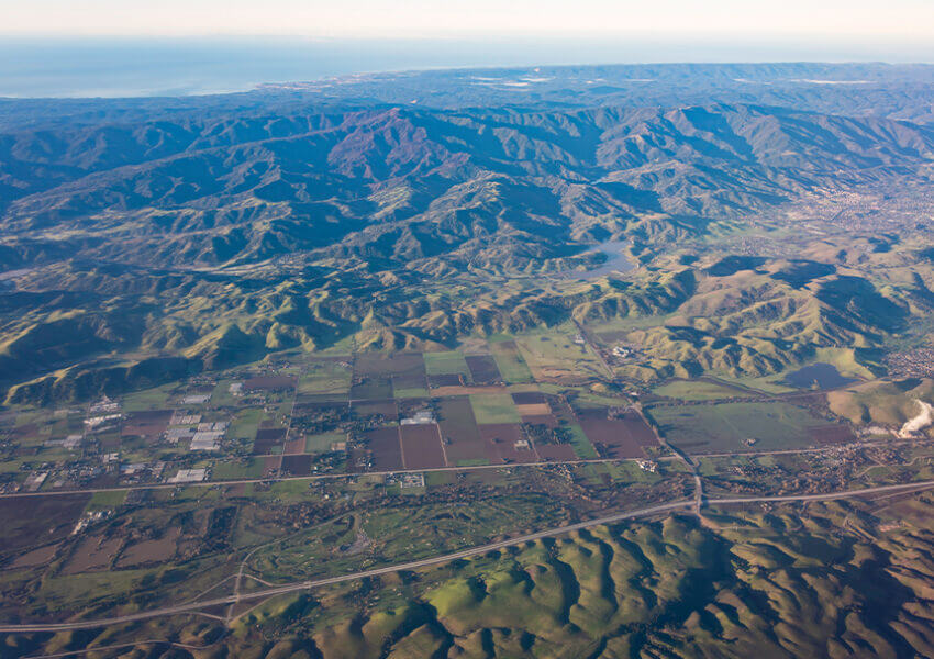 Coyote Valley aerial image