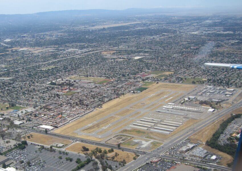 Reid-Hillview airport, aerial view