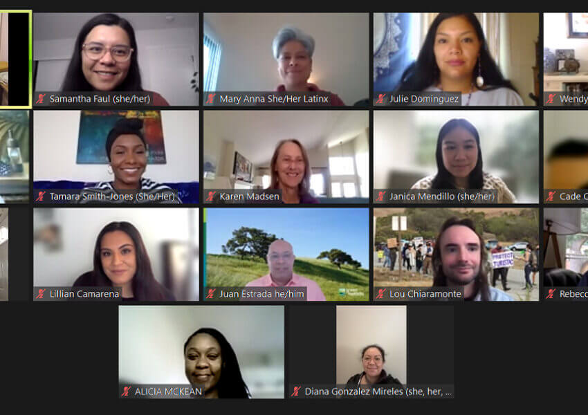 Screenshot of Zoom meeting