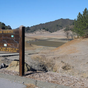 Uvas Reservoir during drought