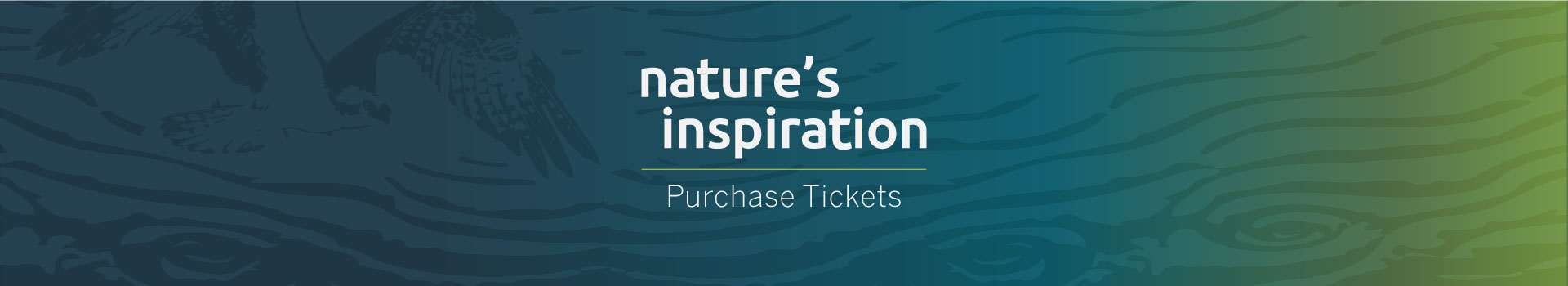 Nature's Inspiration tickets banner