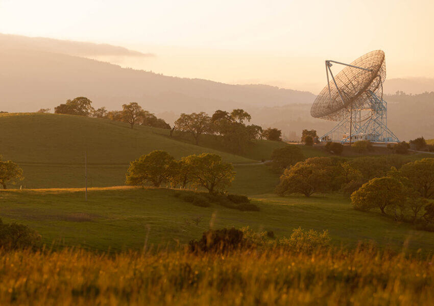 Stanford Dish in Stanford foothills
