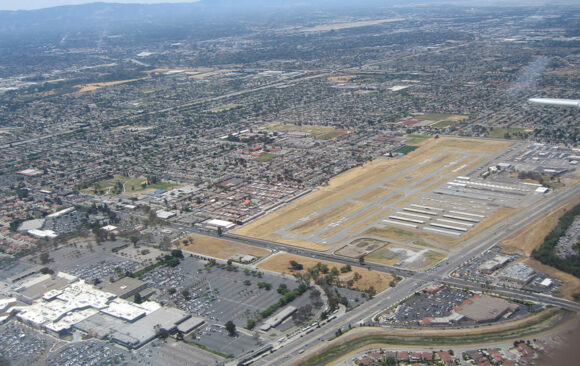 Reid-Hillview airport, aerial view