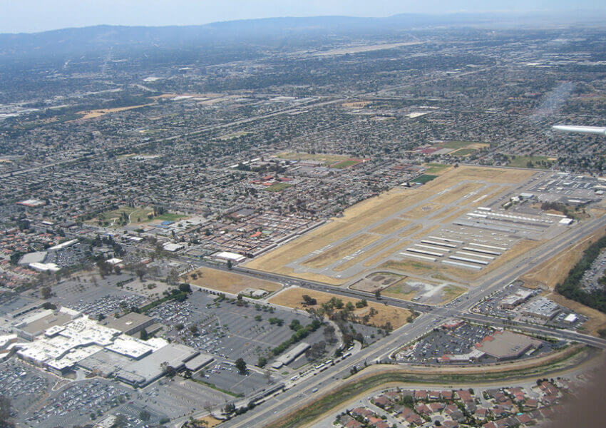 Reid-Hillview airport, aerial view
