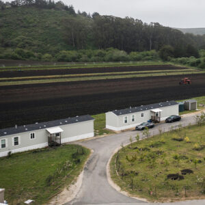 farmworker housing next to farm field