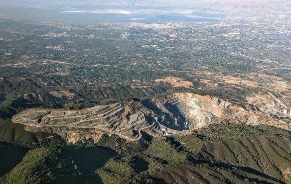 Lehigh quarry, aerial view
