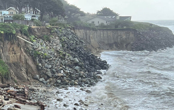 coastal erosion in Moss Beach