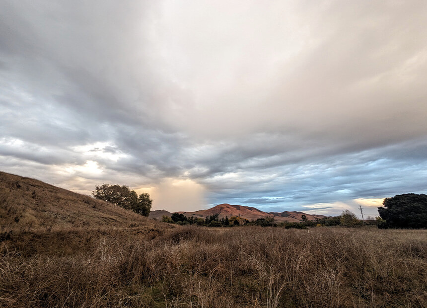 pristine landscape of grasslands in San Benito County where truck stop development is proposed