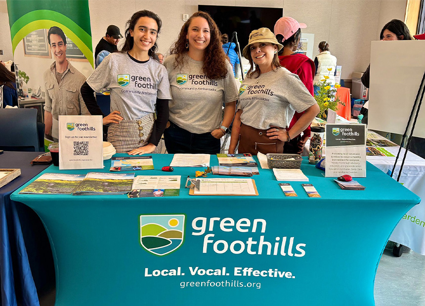 Community Ambassador Program volunteers tabling at Earth Day celebration