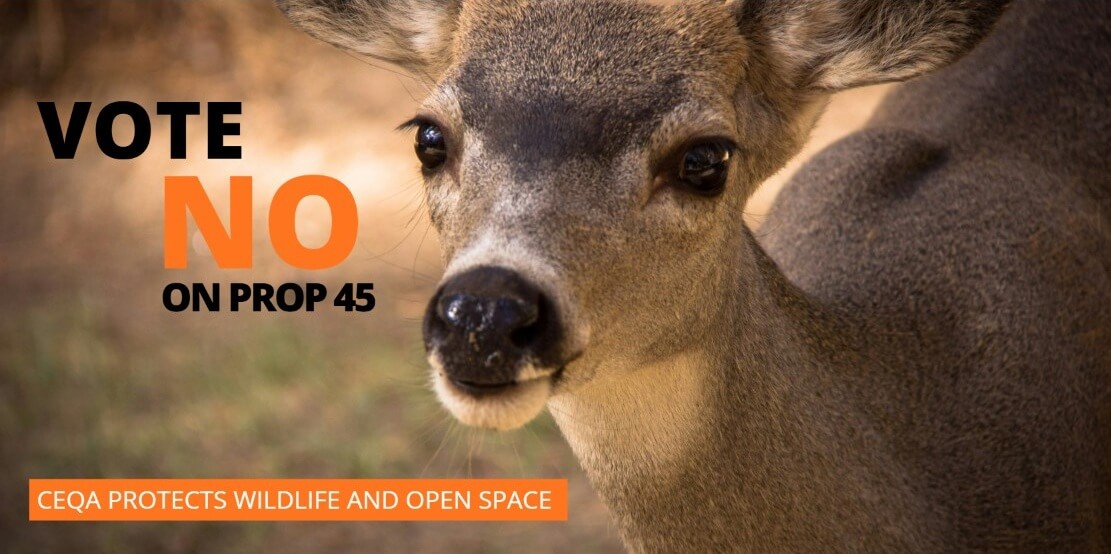 Vote no on Prop 45 with deer