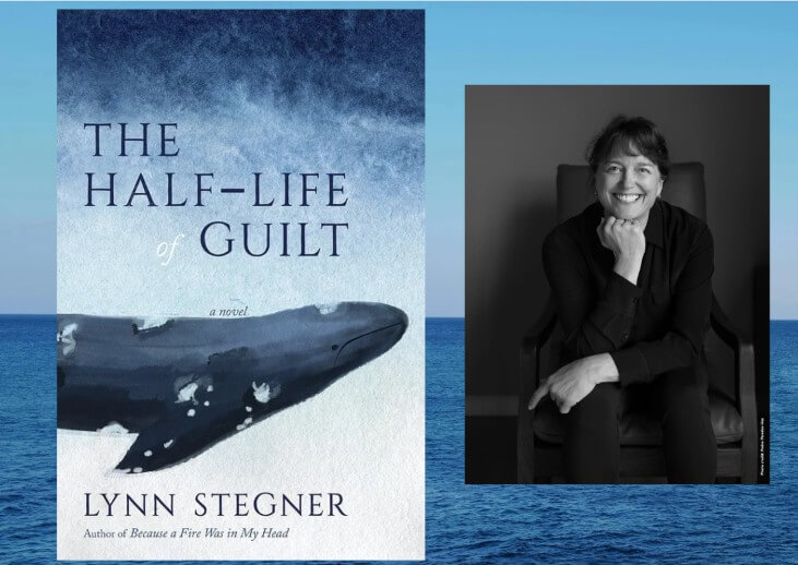 Lynn Stegner: author photo and book cover